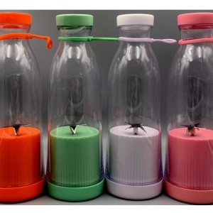 Electric juicer cute manual wine bottle juicer portable small handheld 6 blade charging cup juicer