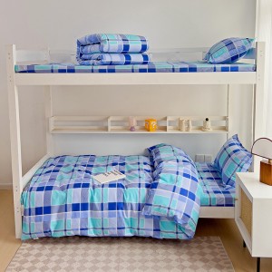 Wholesale Student Dormitory Brushed Three-piece Bedding Set