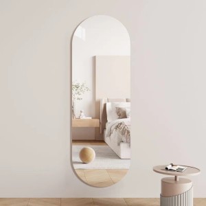 Full body mirror special-shaped explosion-proof dressing mirror wall-mounted household frameless self-adhesive fitting mirror ins style decorativ