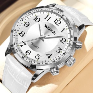 New wokai business watch quartz sports watch casual belt men's watch men's watch